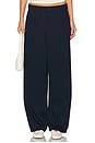 view 1 of 5 Wide Leg Pleated Trouser in Navy