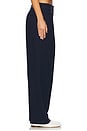 view 3 of 5 Wide Leg Pleated Trouser in Navy