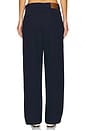 view 4 of 5 Wide Leg Pleated Trouser in Navy