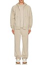 view 5 of 5 The Fleece Trouser in Washed Sand