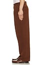 view 4 of 5 Wide Leg Pleated Corduroy Pant in Brown