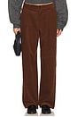 view 1 of 5 Wide Leg Pleated Corduroy Pant in Brown