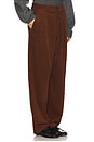 view 2 of 5 Wide Leg Pleated Corduroy Pant in Brown