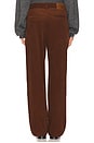 view 4 of 5 Wide Leg Pleated Corduroy Pant in Brown