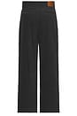 view 2 of 6 Wide Leg Pleated Corduroy Pant in Charcoal