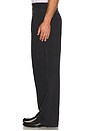 view 4 of 6 Wide Leg Pleated Corduroy Pant in Charcoal