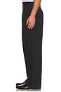 view 5 of 6 Wide Leg Pleated Corduroy Pant in Charcoal