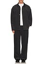 view 5 of 6 Wide Leg Pleated Corduroy Pant in Charcoal