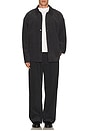 view 6 of 6 Wide Leg Pleated Corduroy Pant in Charcoal