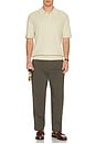 view 5 of 5 Relaxed Nylon Pleated Pant in Khaki
