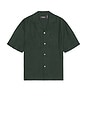 view 1 of 5 Boxy Linen Shirt in Forest Green