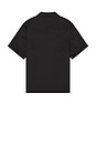 view 2 of 4 Satin Western Short Sleeve Shirt in Black