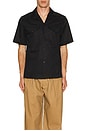 view 4 of 4 Satin Western Short Sleeve Shirt in Black