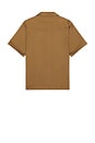 view 2 of 4 Satin Western Short Sleeve Shirt in Olive