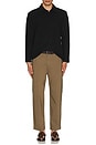 view 4 of 4 The Textured Long Sleeve Polo in Black