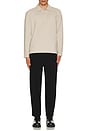 view 4 of 4 The Textured Long Sleeve Polo in Beige