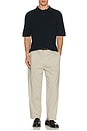 view 4 of 4 Cable Knit Short Sleeve Polo in Navy