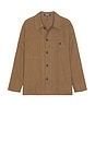 view 1 of 4 The Linen Shirt Jacket in Brown