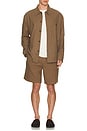 view 4 of 4 The Linen Shirt Jacket in Brown