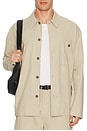 view 3 of 4 The Linen Shirt Jacket in Light Beige