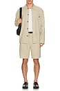 view 4 of 4 The Linen Shirt Jacket in Light Beige