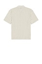 view 2 of 5 Relaxed Stripe Short Sleeve Shirt in Off White