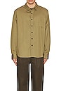 view 3 of 4 Long Sleeve Twill Shirt in olive