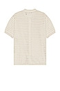 view 2 of 5 Open Knit Short Sleeve Shirt in Oatmeal