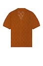 view 2 of 5 Open Knit Camp Shirt in Brown