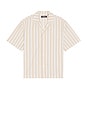 view 1 of 5 CHEMISE in White & Sand