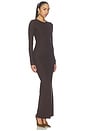 view 4 of 4 Crew Maxi Dress in Chocolate