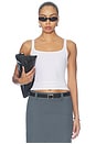 view 1 of 4 Square Neck Tank in White