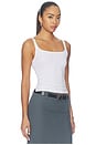 view 2 of 4 Square Neck Tank in White