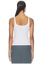 view 4 of 4 Square Neck Tank in White