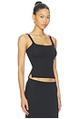 view 2 of 4 Square Neck Tank in Black