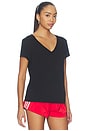 view 2 of 4 V-Neck Tee in Black