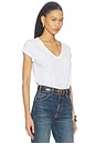 view 2 of 4 V-Neck Tee in White
