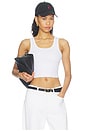view 1 of 4 Cropped Rib Tank in White