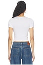 view 4 of 4 Jersey Baby Tee in White