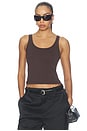 view 1 of 4 Relaxed Tank in Chocolate
