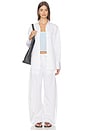 view 4 of 4 Poplin Button Up in White