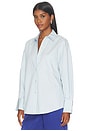 view 2 of 4 Poplin Button Up in Blue
