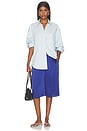 view 4 of 4 Poplin Button Up in Blue