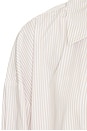 view 5 of 5 Poplin Button Up in Neutral Stripe