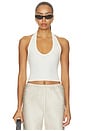 view 1 of 4 Halter Tank in Cream