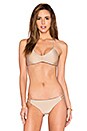 view 2 of 5 Kira Braid Bikini Top in Aubergine & Nude