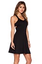 view 2 of 4 Fit & Flare Dress in Solid Black