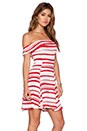 view 2 of 4 ROBE in Red & White Stripe