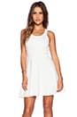 view 1 of 4 Fit & Flare Dress in Solid White