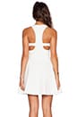 view 3 of 4 Fit & Flare Dress in Solid White